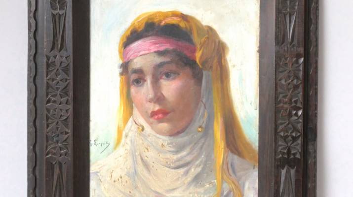 Gustave Lemaitre - Portrait d’une jeune Berbère