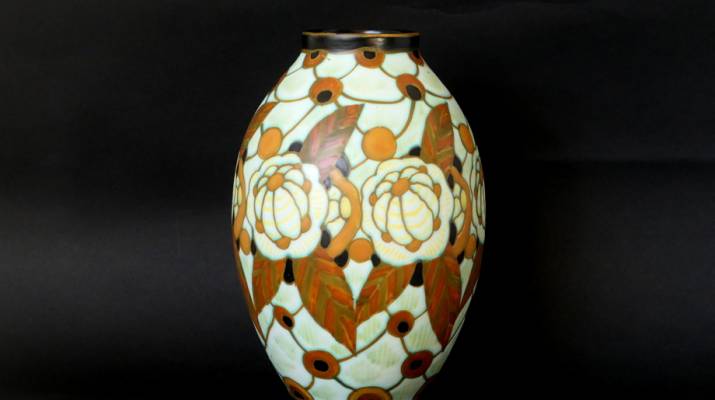 C. Catteau - Vase en faïence (D963)