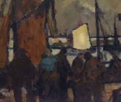 F. De Smet - "Scène de quai" (Dock's scene)
