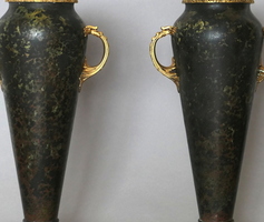 Pair of bronze vases - Paul Louchet
