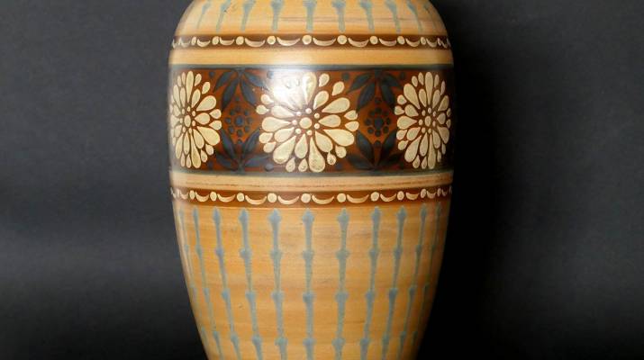 Vase in mat earthenware - Charles Catteau
