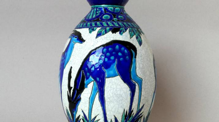 C. Catteau - Earthenware vase (D943)