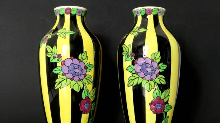 Pair of vases C. Catteau